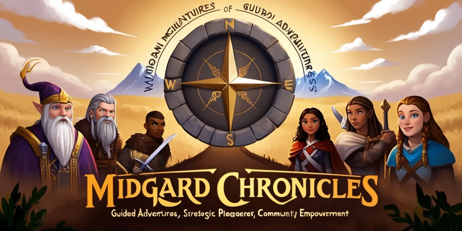 Midgard Chronicles: Guided Adventures, Strategic Progression, and Community Empowerment