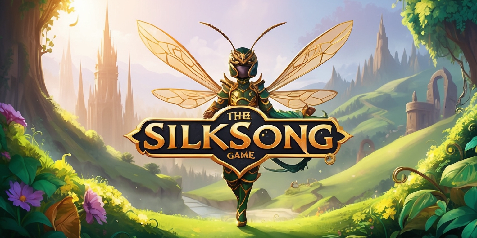 A vibrant illustration of the Silksong game, featuring a beautiful, delicate Hornet character with intricate, ornate armor and weapons, set against a breathtaking, lush, and mystical fantasy world with rolling hills, ancient forests, and towering spires, in a stunning, hand-drawn, animated style with bold lines, intricate details, and a warm, golden color palette, with the character prominently displayed in the center, surrounded by lush greenery and vibrant flowers, with a hint of misty atmosphere and soft, ethereal lighting, and in the background, subtle, ancient ruins and mysterious, glowing artifacts are visible, adding depth and intrigue to the scene.