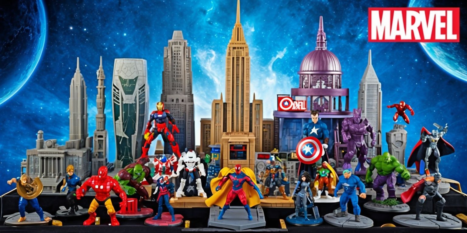 Marvel's Miniature Universe: Iconic Landmarks and Cosmic Legends Unleashed at Comic-Con